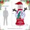 Glitzhome® 8FT Lighted Inflatable Snowman Globe Scene Decor